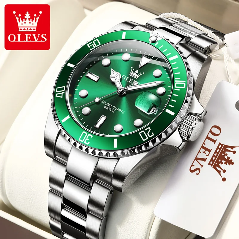 Luxury Watch Magazine - OLEVS ساعة كوارتز أصلية للرجال الفولاذ