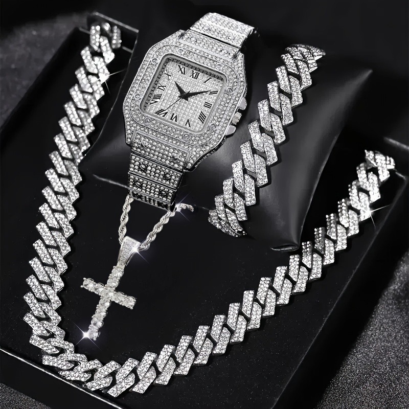 Luxury Watch Iceberg - 4 قطع من مجموعة المجوهرات الفاخرة