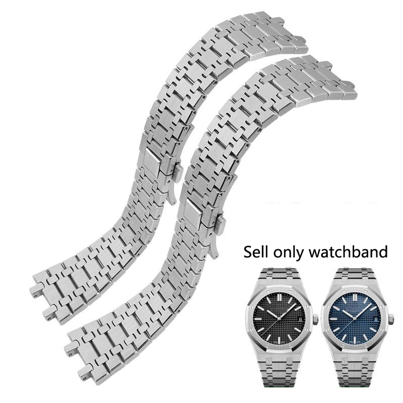 سوار ساعة من الفولاذ المقاوم ل - مراجعة Audemars Piguet Watch Royal Oak وسعره