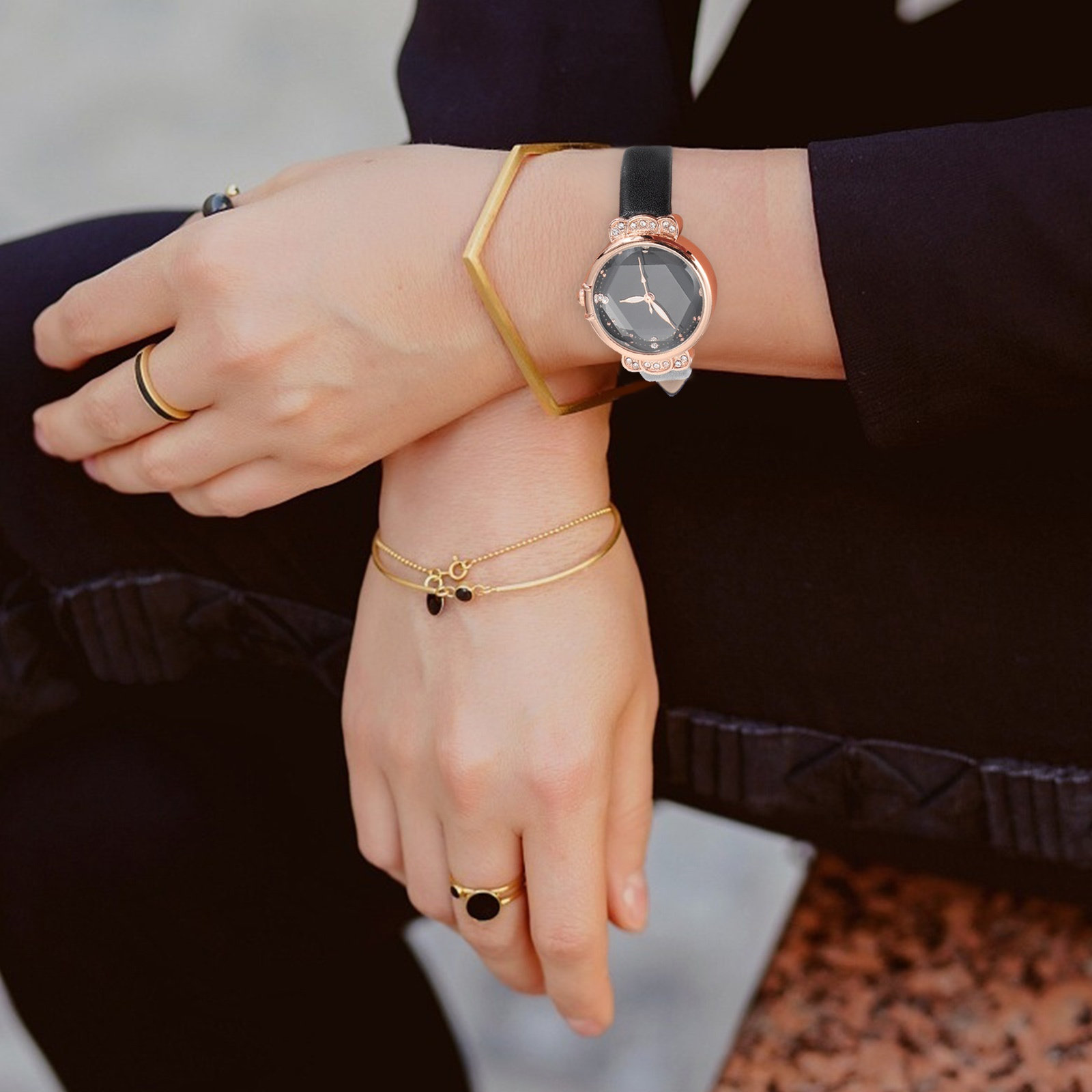 ساعة يد نسائية مرصعة بالكريستا - مراجعة Luxury Watch Gift For Her وسعره