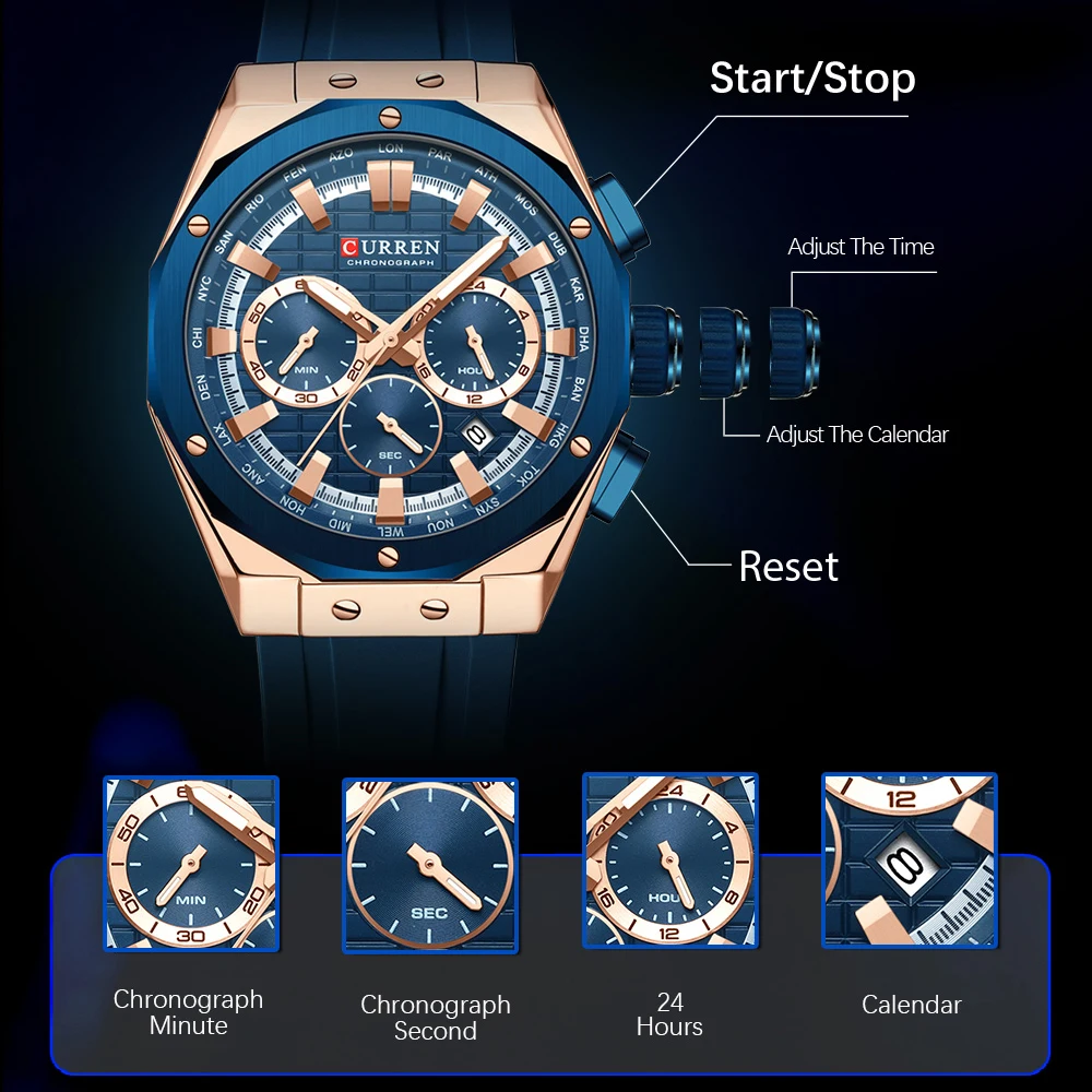 CURREN-ساعة يد كوارتز مقاومة ل - مراجعة Luxury Watch Magazine وسعره