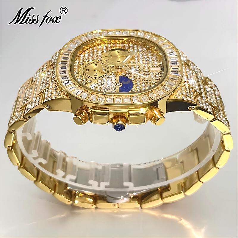 MISSFOX ساعات ذهبية فاخرة للرج - مراجعة Luxury Watch Iceberg وسعره